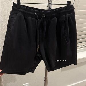YOUNG LA Gray Drawstring Shorts